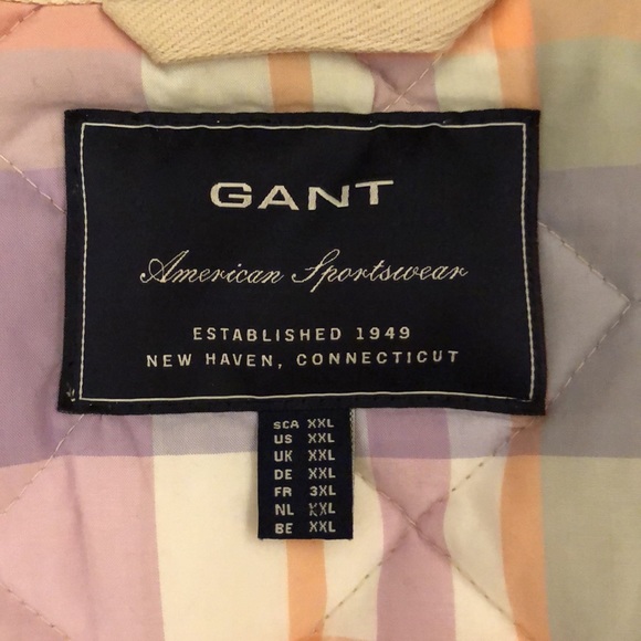 GANT Down Outdoor Skiing Vest Cream Size XXL - Picture 11 of 12